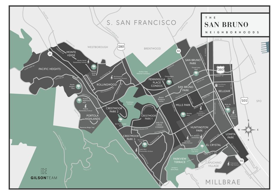 San Bruno Map